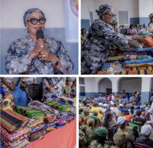 Clôture du mois de la femme : Nicole Ngebe au cœur d’une action sociale en faveur des femmes militaires, veuves et orphelines au Camp Kokolo