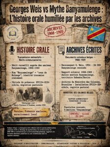 LE PAYS D’UVIRA : QUE DIT EXACTEMENT GEORGES WEIS AU SUJET DES « BANYAMULENGE » ?